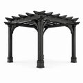 Pergola in Legno Composito Nera 300x300 cm
