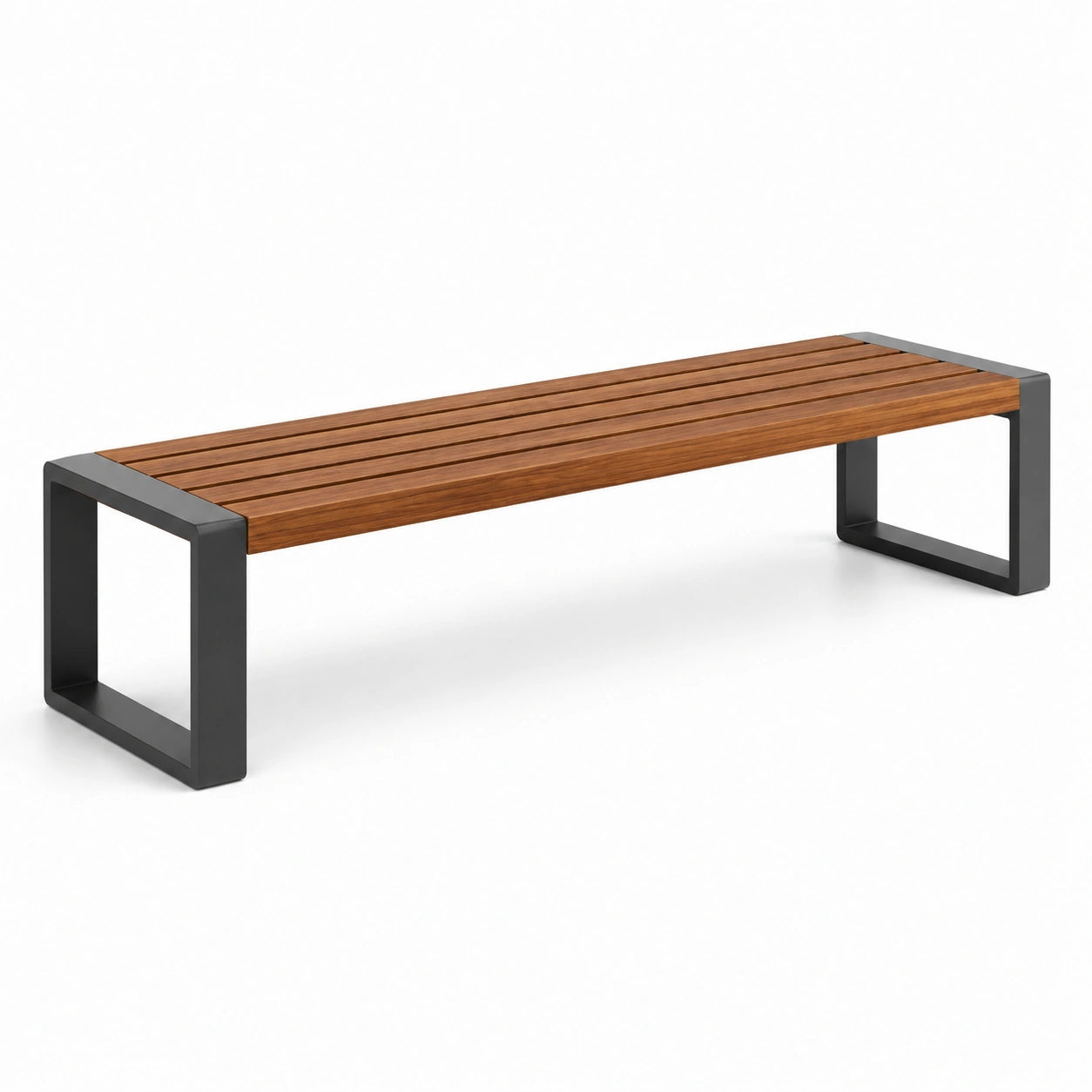Panca da Esterno in Legno e Metallo 180x40x45cm